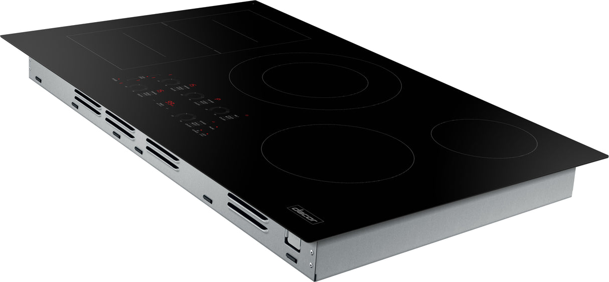Dacor DTI36P876BB 36 Inch Induction Cooktop right perspective view