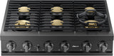 Dacor DTT36T960GM 36 Inch Gas Rangetop continuous grates view