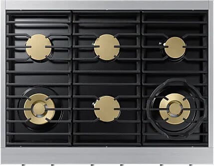 Dacor DTT36T960GS 36 Inch Gas Rangetop burner detail