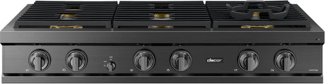 Dacor DTT48T960GM 48 Inch Gas Rangetop Graphite Stainless front view
