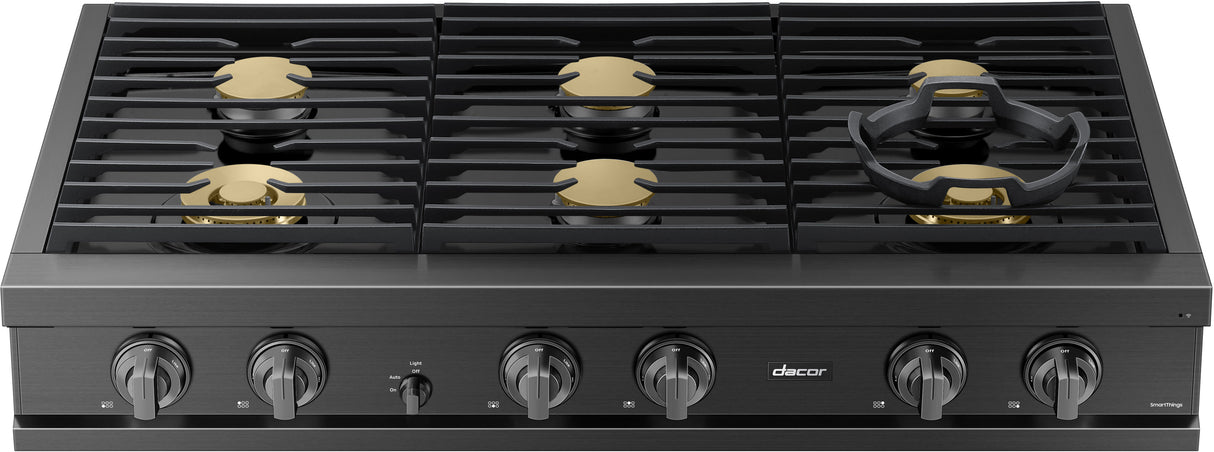 Dacor DTT48T960GM 48 Inch Gas Rangetop top perspective view