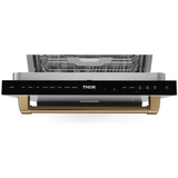 24 Inch Built-In Fully Integrated Dishwasher with 15 Place Setting Capacity