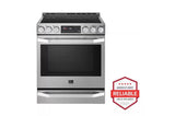 LG STUDIO 6.3 cu. ft. Induction Slide-in Range with ProBake Convection(R) and EasyClean(R) - (LSIS3018SS)