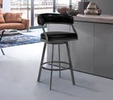 Saturn - Bar Height Bar Stool - Vintage Black