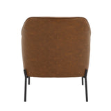 Daniella - Contemporary Accent Chair - Black Metal Legs