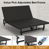 Adjustable Bed Base Frame With Wireless Remote, 4 USB Ports, Under Bed Nightlights, Zero Gravity