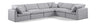 Indulge - Linen 6 Piece Modular Corner Sectional