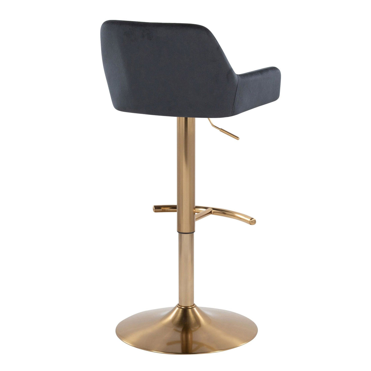 Daniella - Adjustable Barstool (Set of 2) - Gold Base