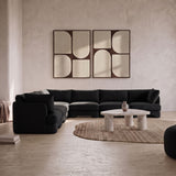 Hammond - Velvet Performance Fabric Upholstered 7 Piece Corner Sectional
