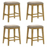 Jane - Contemporary Transitional Wood Counter Height Kitchen Bar Stool