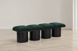 Pavilion - 4 Piece Modular Bench With Black Base