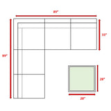 Seating Set With Cushions Handcrafted Wicker Design