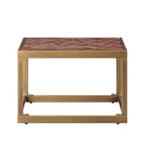 Genevieve - End Table - Retro Brown Top Grain Leather