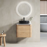 Wall Mounted Bathroom Vanity & Art Sink & 1 Soft Close Door