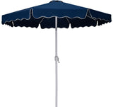 Amalfi - Patio Umbrella - Light Brown Base / White Pole