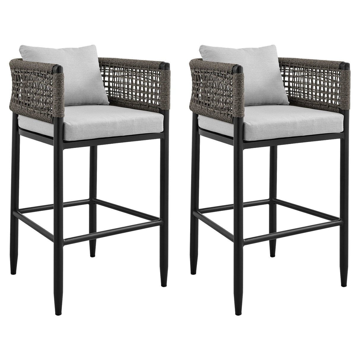 Alegria - Outdoor Patio Counter Height Bar Stool Set of 2