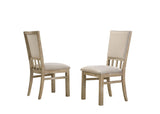 Brutus - Wide Dining Chair (Set of 2) - Reclaimed Wheat