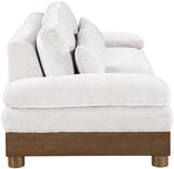 Turin - Chenille Fabric Upholstered Modular Sectional - Cream
