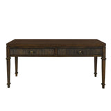 Fluted - 2 Drawer Coffee Table - Brown