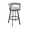 Nolagam - Swivel Bar Stool - Black Metal