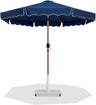 Amalfi - Aluminum Patio Umbrella - White Base / Light Brown Pole