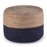 Lydia - Handcrafted Round Pouf
