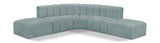 Arc - Faux Leather 6 Piece Corner Modular Sofa