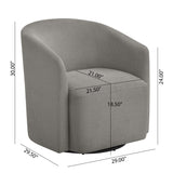 Ardena - Modern Swivel Barrel Chair