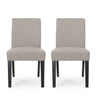 Contemporary Dining Chair With Upholstered Seating And Tapered Legs