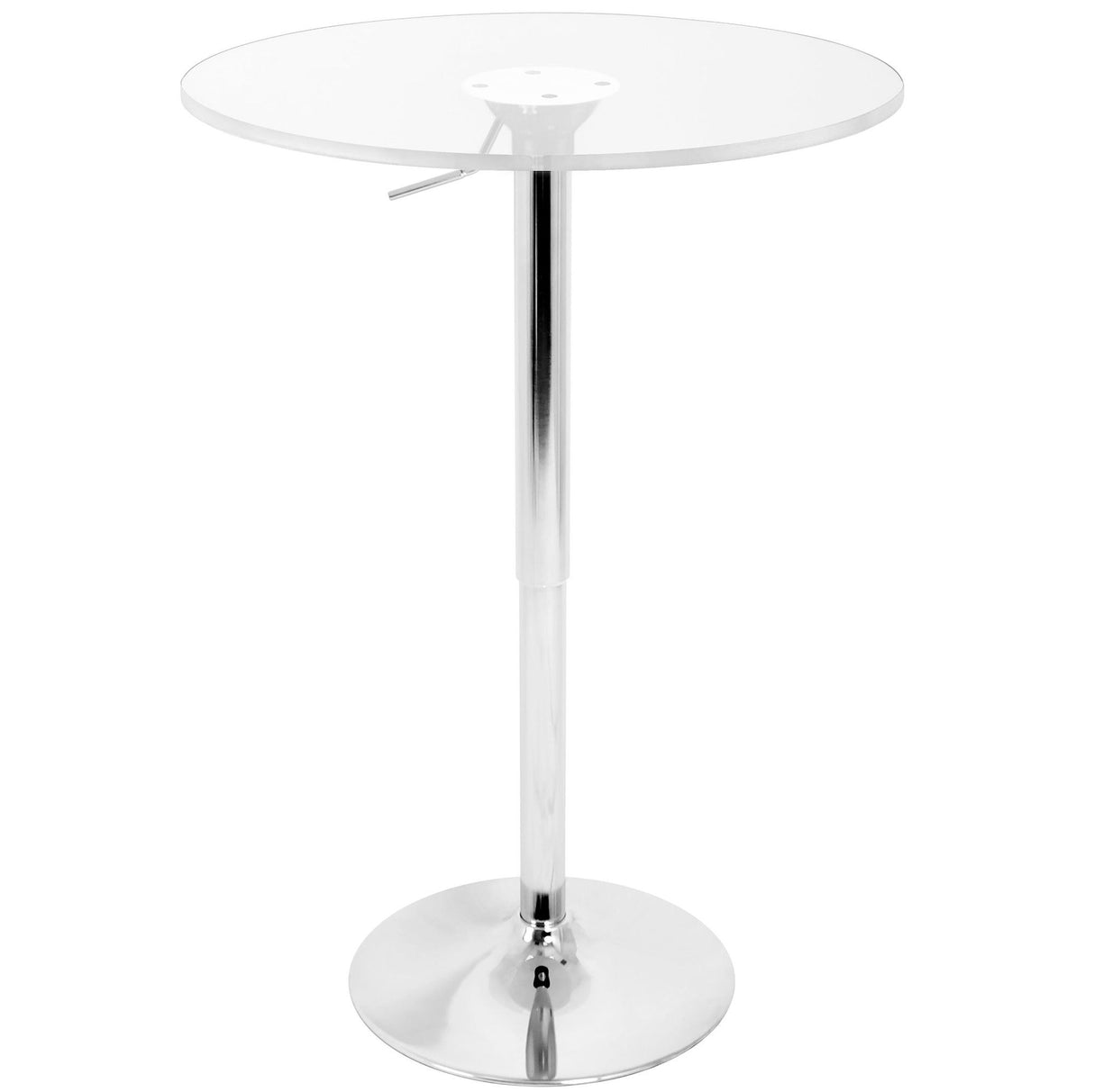 Clear - Adjustable Bar Table