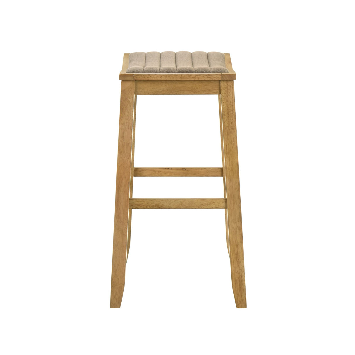 Iyani - Coastal Modern Wood Bar Height Kitchen Bar Stool