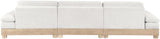 Turin - Chenille Fabric Upholstered Modular Sectional - White