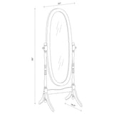 Dunne - Cheval Mirror With Oval Frame