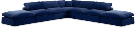 Comfy - 7 Piece Velvet Modular Corner Sectional