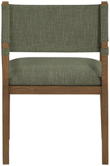 Avon - Linen Textured Performance Fabric Dining Arm Chair