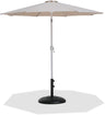 Fiji - Aluminum Patio Umbrella With Round Black And White Base