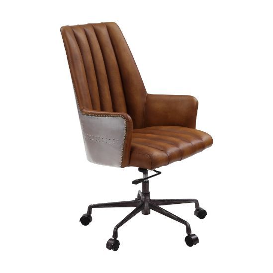 Salvol - Office Chair - Sahara Top Grain Leather & Aluminum