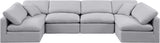 Indulge - Linen 6 Piece Modular U-Shaped Sectional