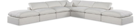 Comfy - 7 Piece Linen Modular Corner Sectional