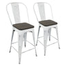 Oregon - High Back Counter Stool Set