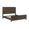 Panel Bed Frame With Unique Headboard And Included Slats