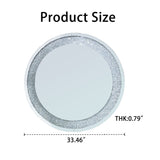 Round Wall Mirror - Silver