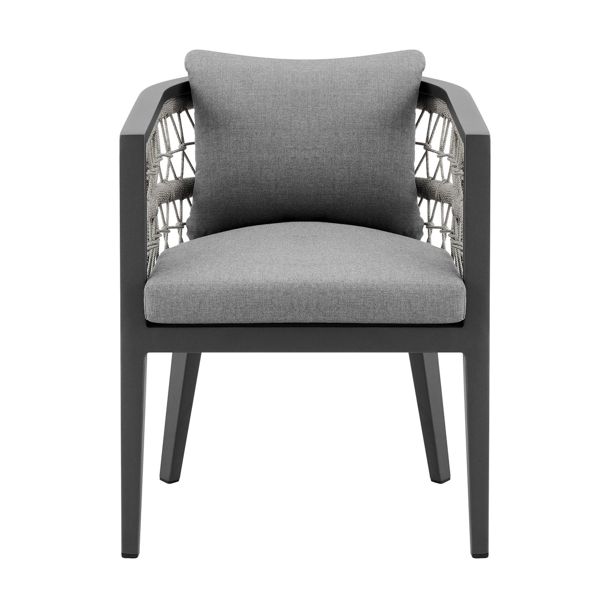 Zella - Outdoor Patio Dining Chair (Set of 2) - Light Gray / Earl Gray