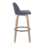 Toriano - 30" Fixed-Height Fabric Barstool (Set of 2)