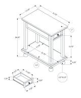 Accent End Table, Storage Drawer, Traditional - Espresso