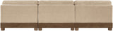 Turin - Chenille Fabric Upholstered Modular Sectional - Beige
