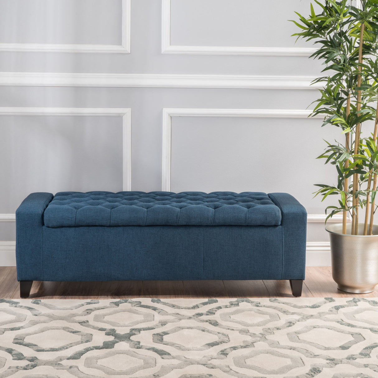 Guernsey - Ottoman Storage With Tufted Top