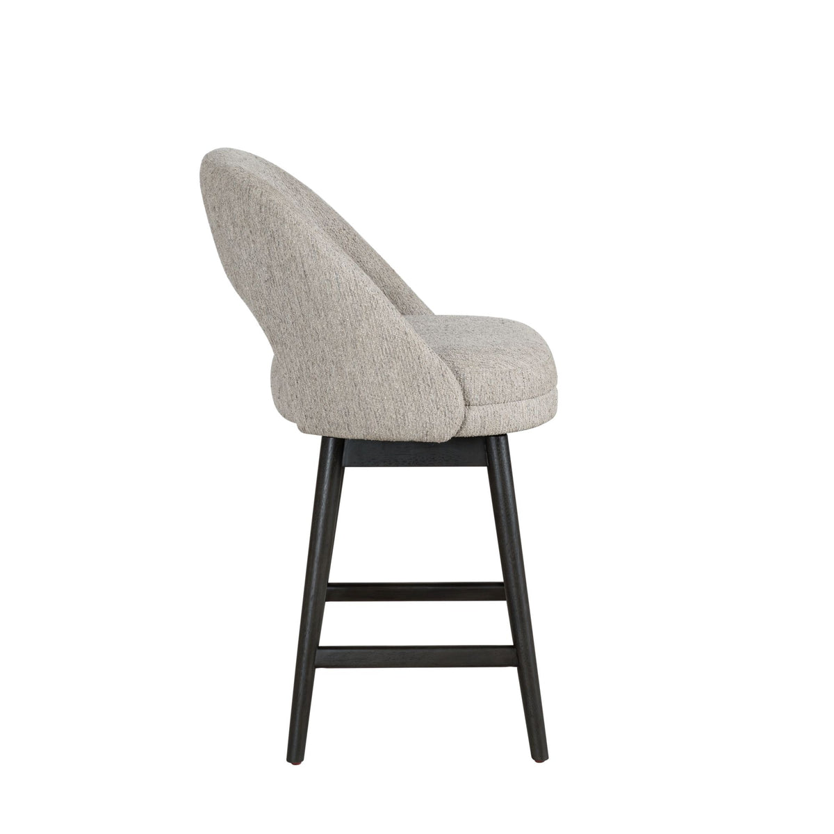 Adrian - 26" Counter Height Swivel Barstool - Morning Fog / Gray