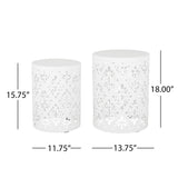 Outdoor Metal Modern Design End Table