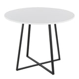 Cosmo - Canary Dining Table - Black Metal Base